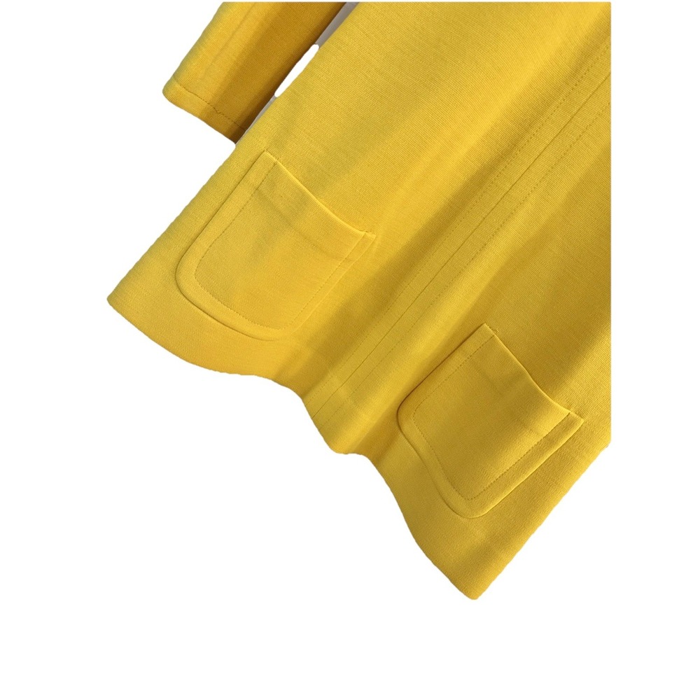 1970's Vintage Butte Knit Yellow Mustard‎ Dress Womens Size Small/Medium - Picture 3 of 12